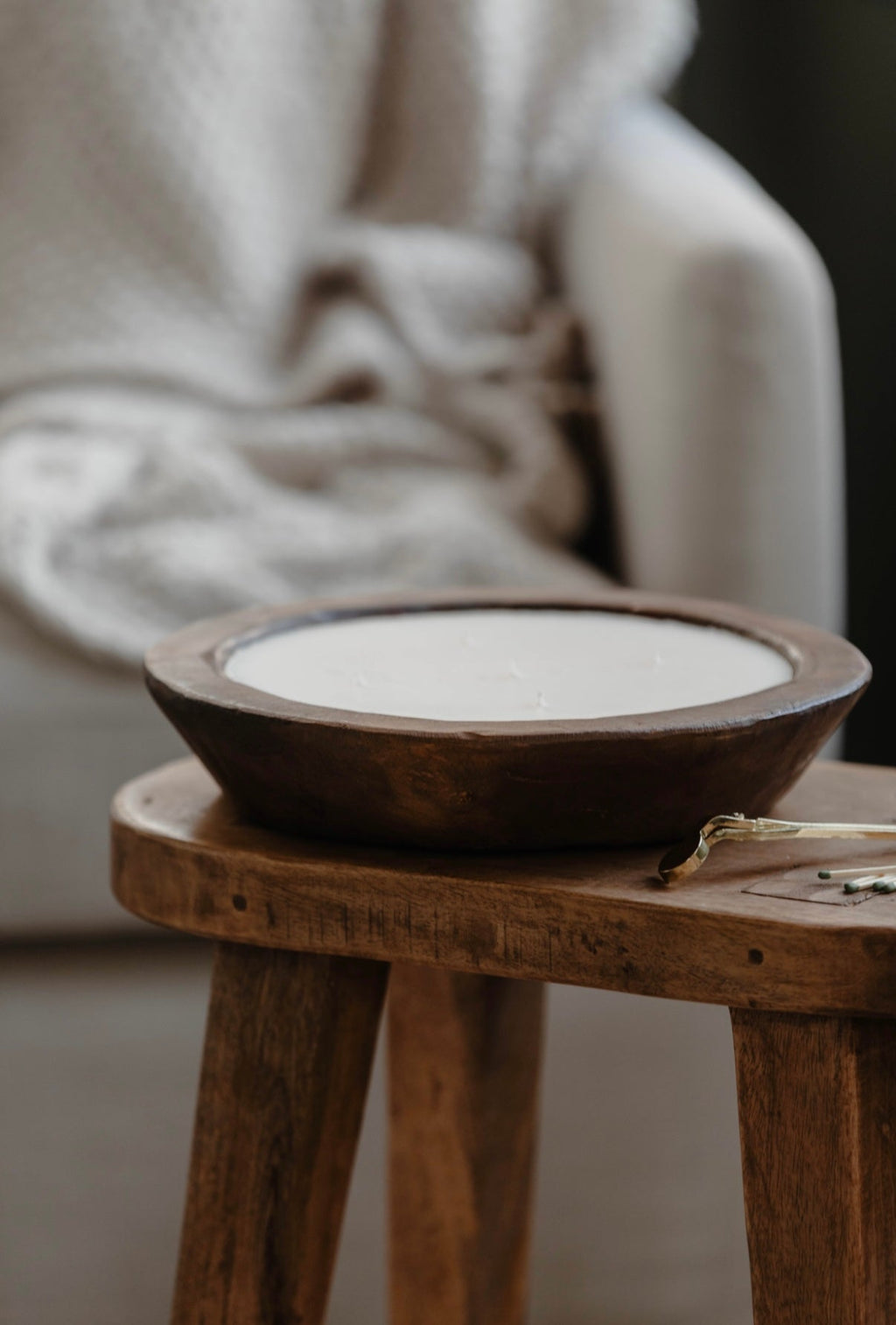 Wooden Bowl 5-Wick Candle — Artisan Luxury Home Fragrance