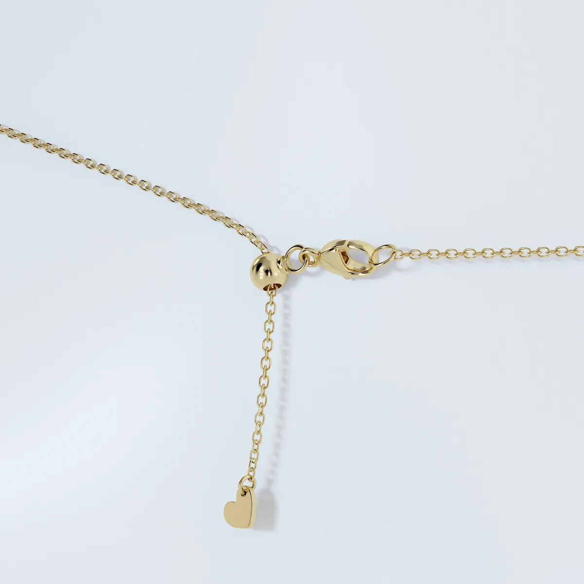 3.00 CTW Floating Heart Diamond Pendant Necklace in 14K Gold