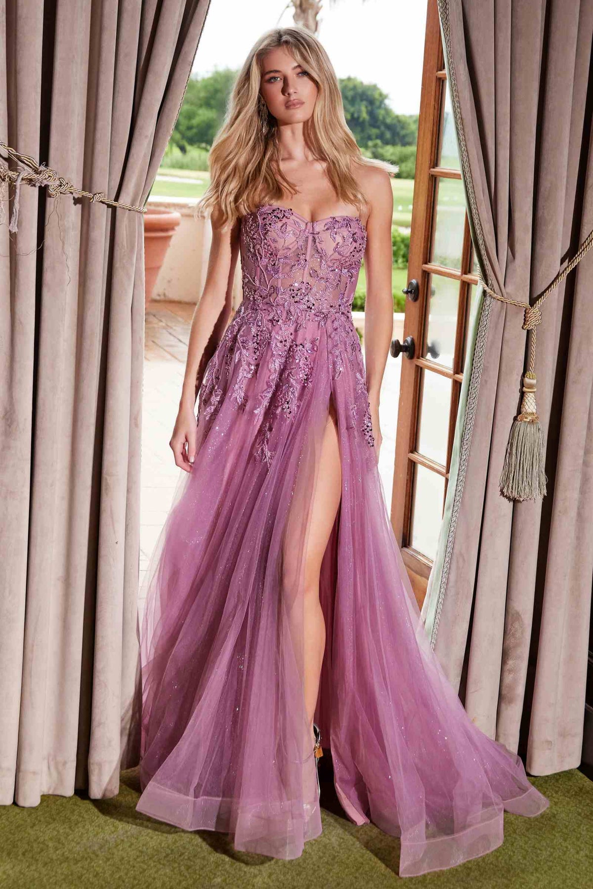 Sequin Sweetheart A-Line Tulle Gown