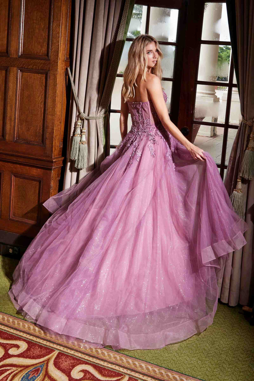 Sequin Sweetheart A-Line Tulle Gown
