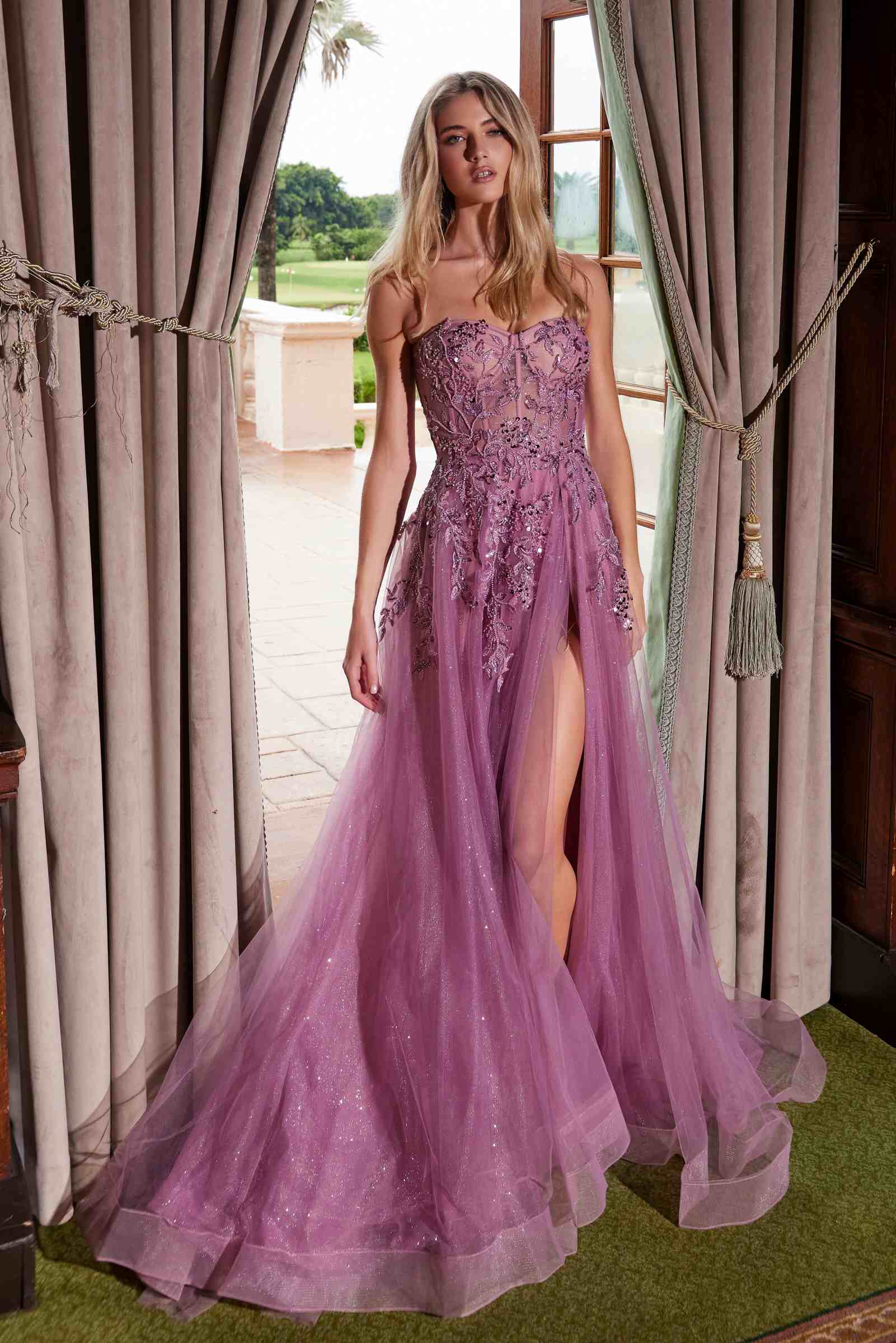 Sequin Sweetheart A-Line Tulle Gown