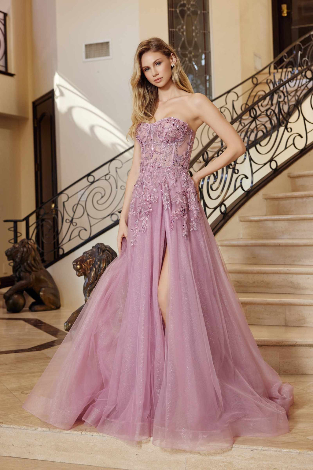Sequin Sweetheart A-Line Tulle Gown