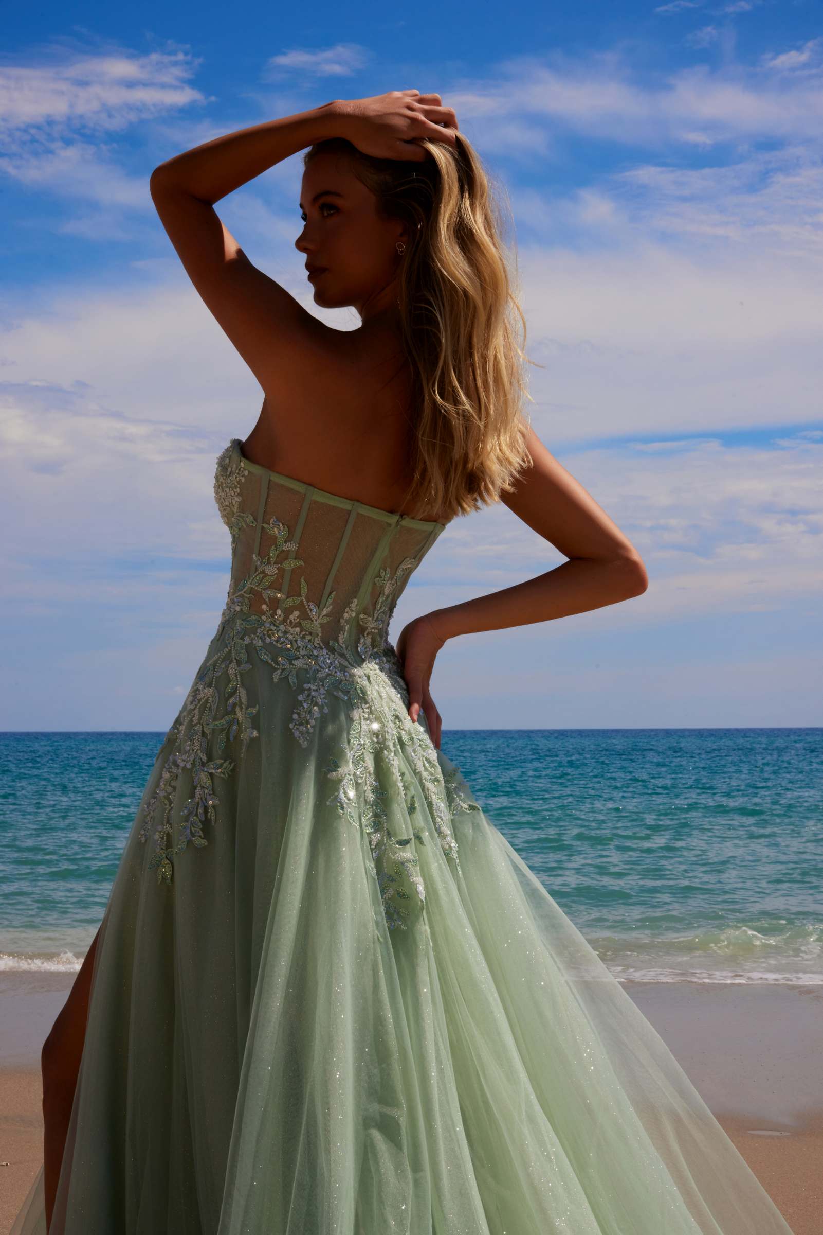 Sequin Sweetheart A-Line Tulle Gown