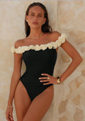 Off-Shoulder Tube Top High Waist Bikini