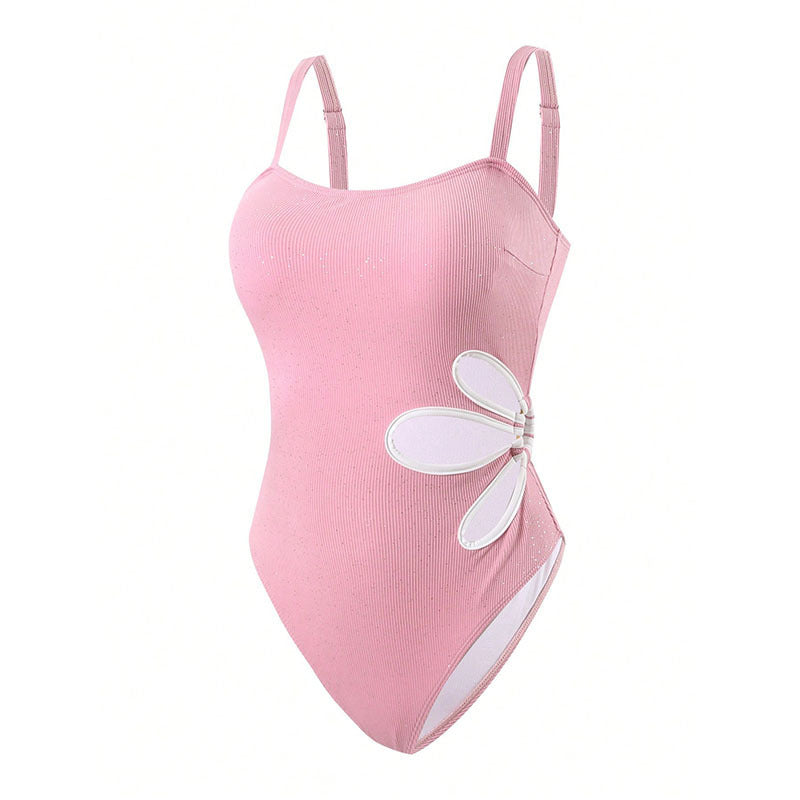 Swimsuit Women's senior sense backless black one-piece racing swimming pool training beach swimsuit