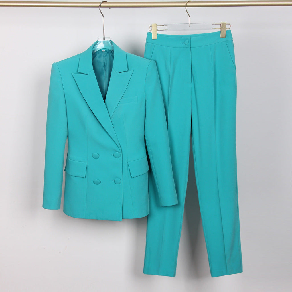 Tailored Office Blazer Suit Set