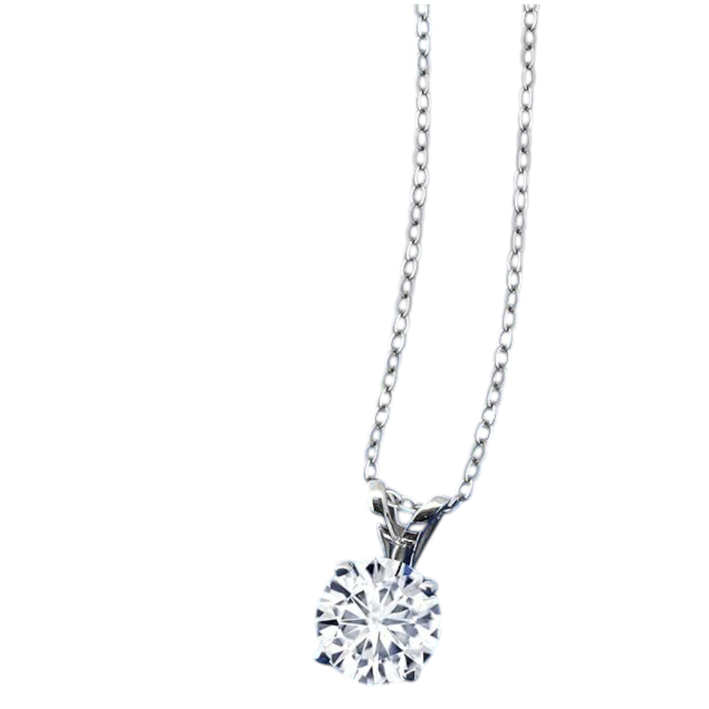 1.00 CTW Lab Grown Diamond Solitaire Pendant in 14K Gold