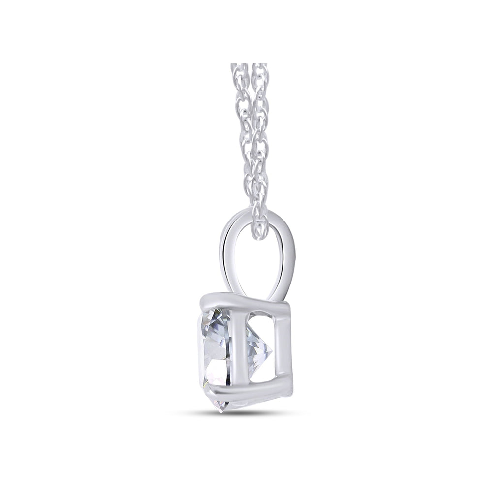 1.00 CTW Lab Grown Diamond Solitaire Pendant in 14K Gold