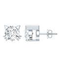 Natural Diamond Cat Stud Earrings