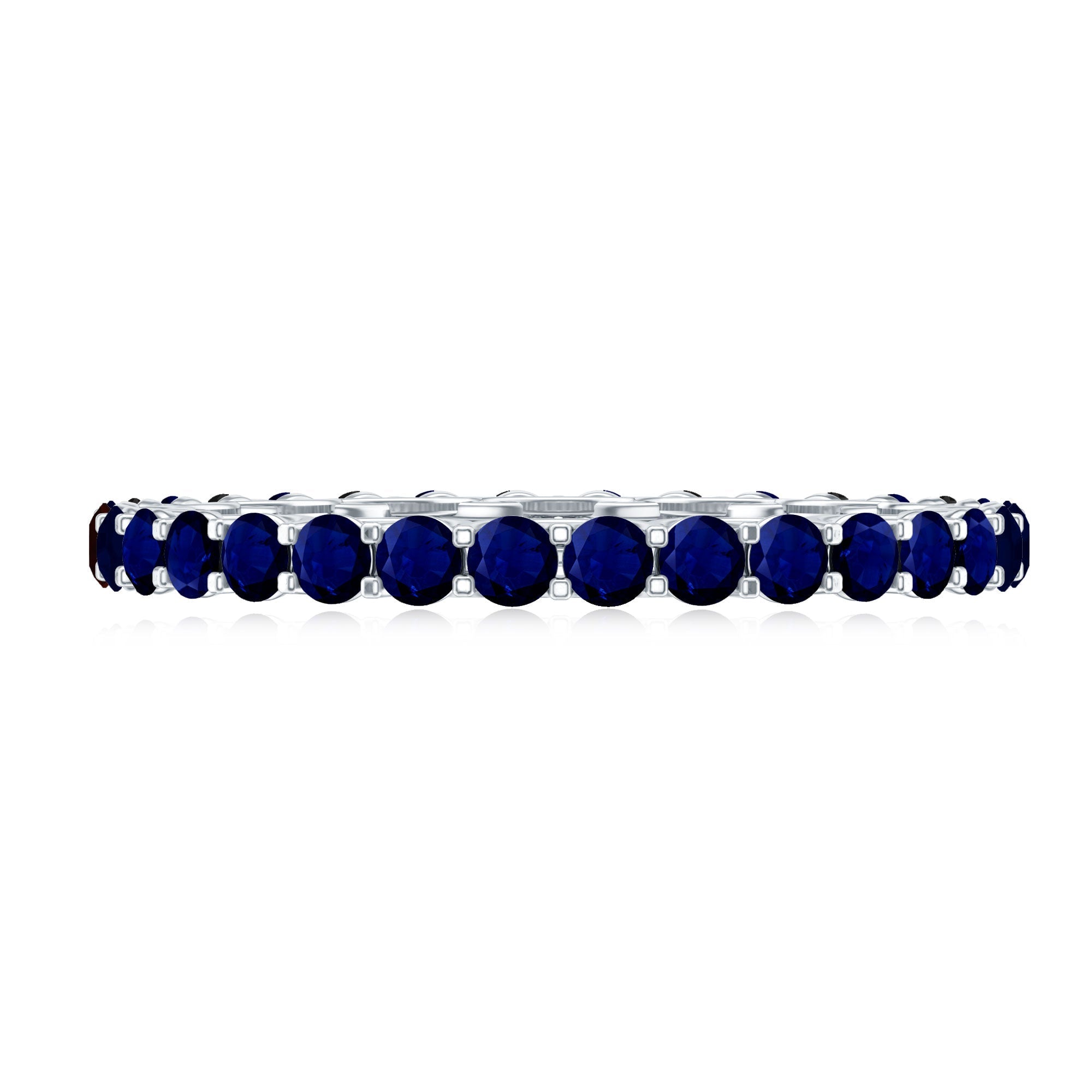 Real Blue Sapphire Full Eternity Ring for Women