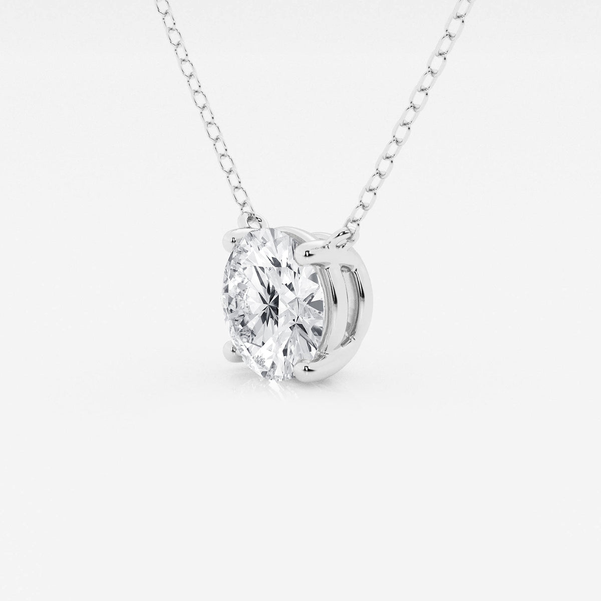2.00 CTW Lab Grown Diamond Floating Solitaire Pendant in 14K Gold