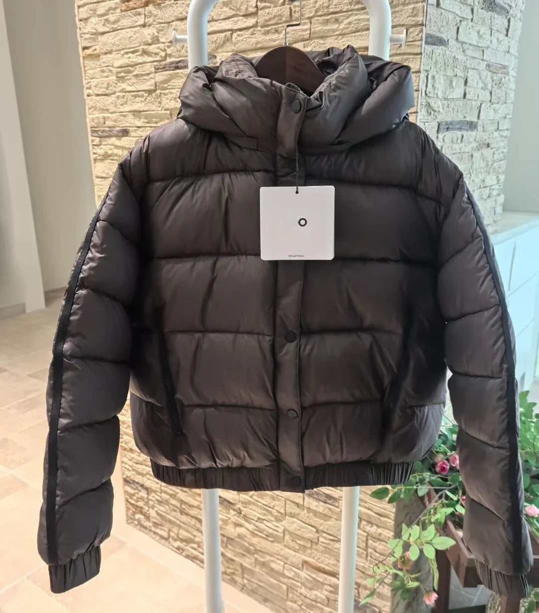 White Winter Jacket for Women – Hooded Thick Warm Padded Coat