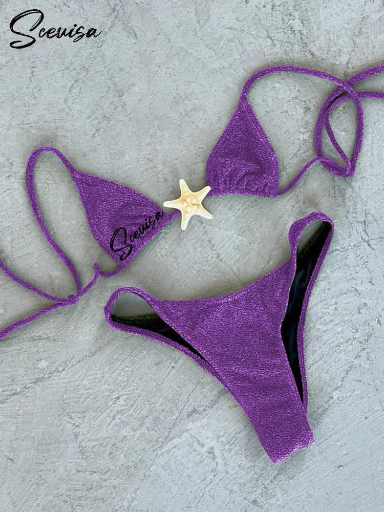 Low Waist Strappy Starfish Bikini Set