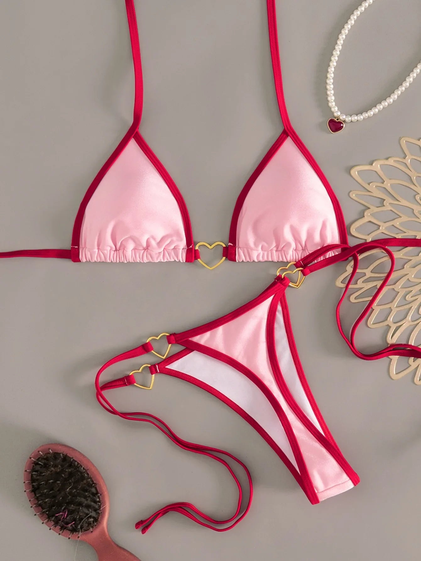 2026 Solid Color Bikinis Set Triangle Swimwear Women Bandage Swimsuit Patchwork Bathing Suit Beach Biquini Mujer Swimming Wear