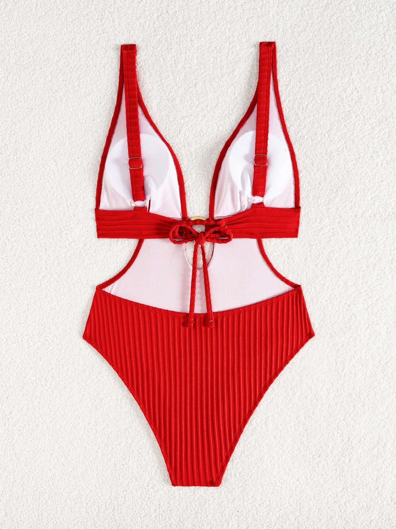 2026 Deep V Neck Cut Out Women Swimwear One Piece Swimsuit Female High Leg Cut Monokini Bather Backless Bathing Swim Beachwear