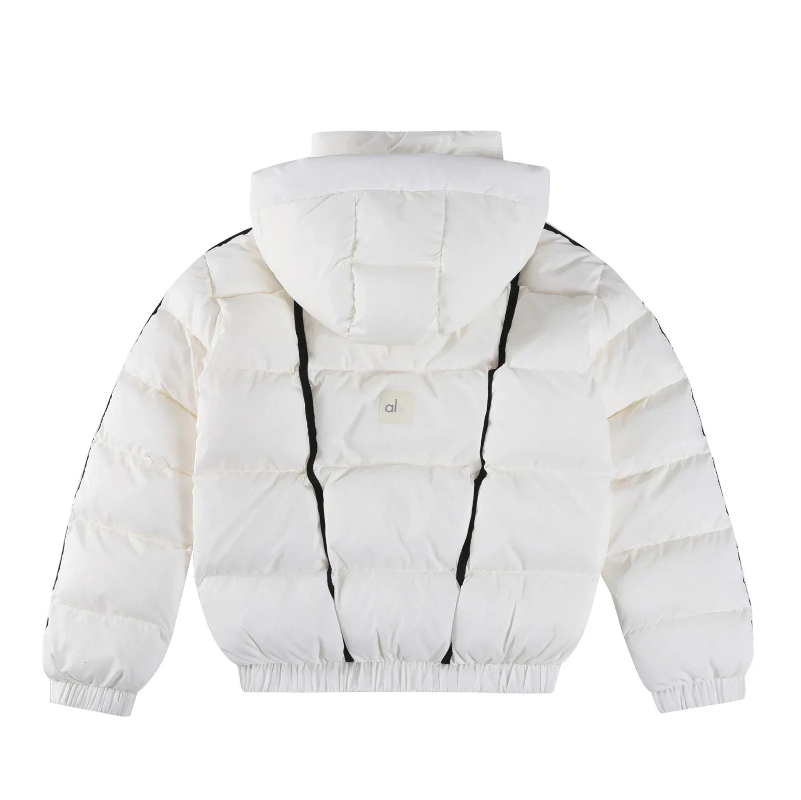 White Winter Jacket for Women – Hooded Thick Warm Padded Coat