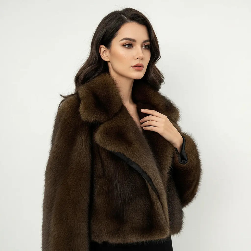 Women's Vintage Faux Fur Jacket