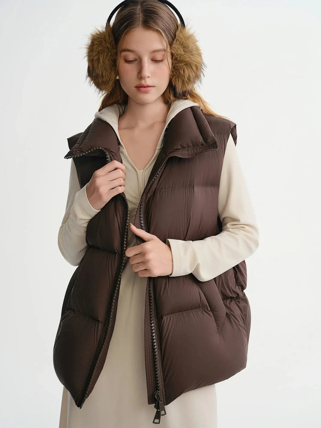 Women's Lightweight Double-Zip Thermal Down Vest