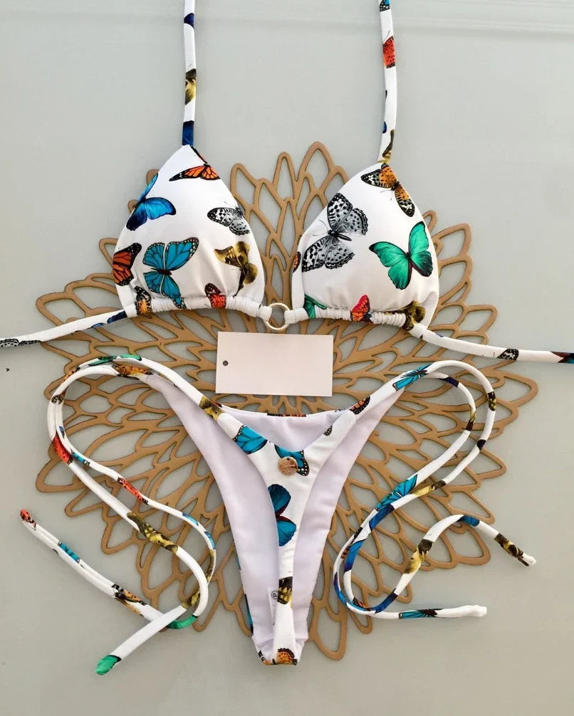 New Bikini Women Swimsuit Beach Vacation Swimwear Leopard Printed Sexy Bikini Set Beachwear Swimsuit Thong Bathing Suit Biquinis
