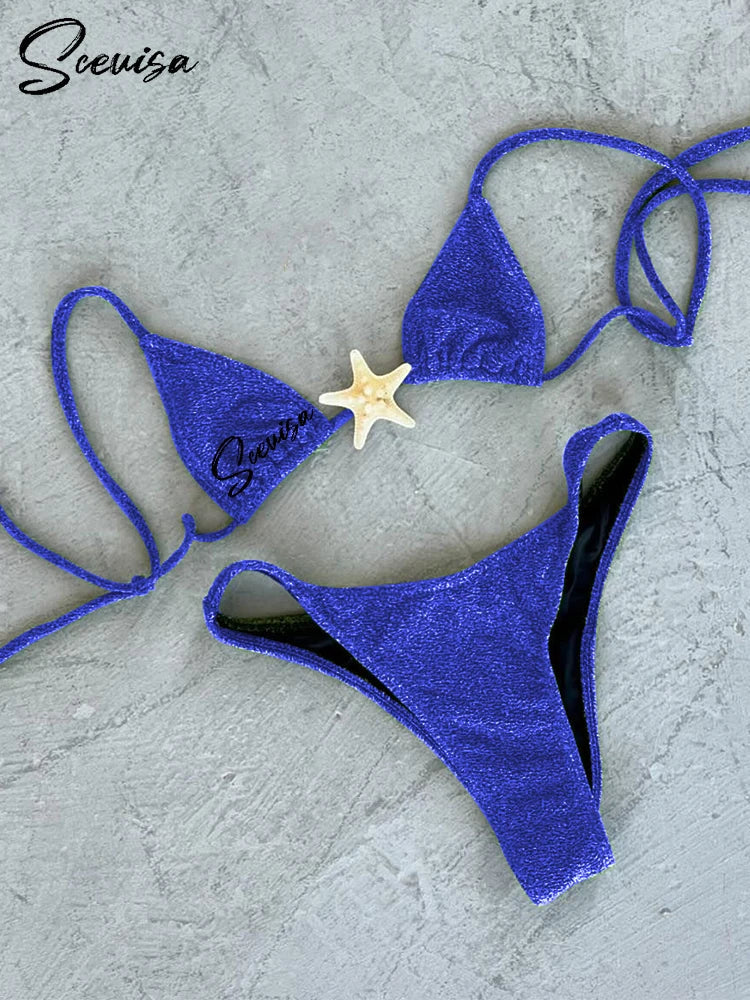 Low Waist Strappy Starfish Bikini Set