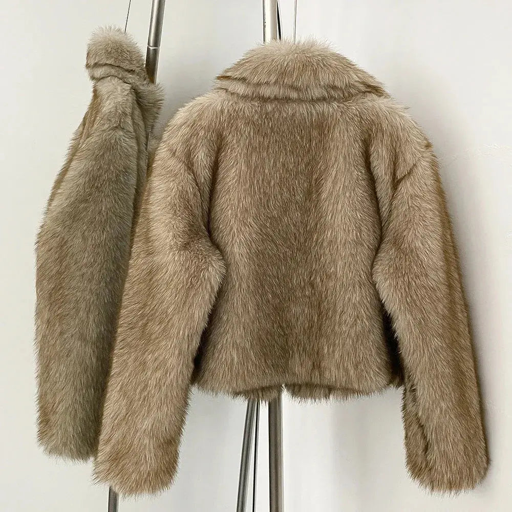 Women's Vintage Faux Fur Jacket