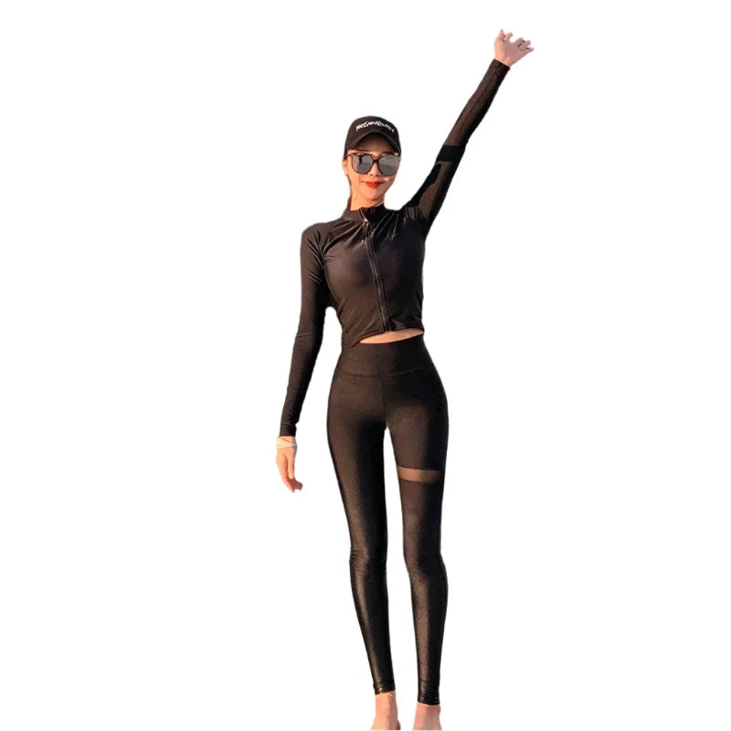 Long Sleeve Swimwear with Sun Protection