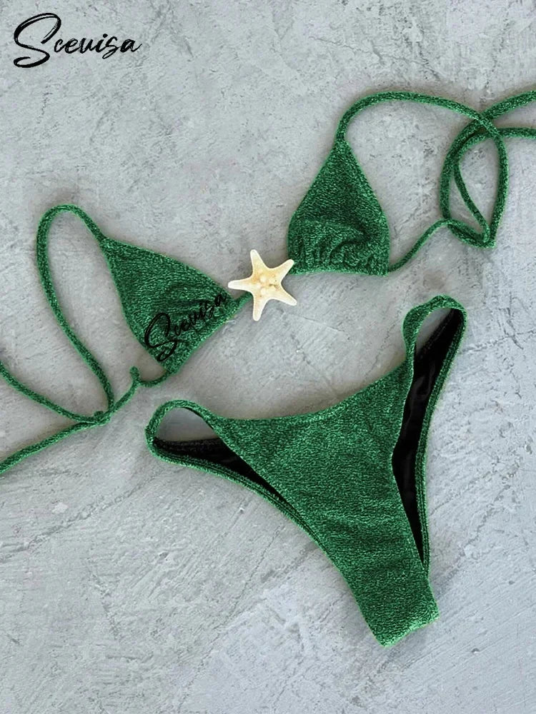 Low Waist Strappy Starfish Bikini Set