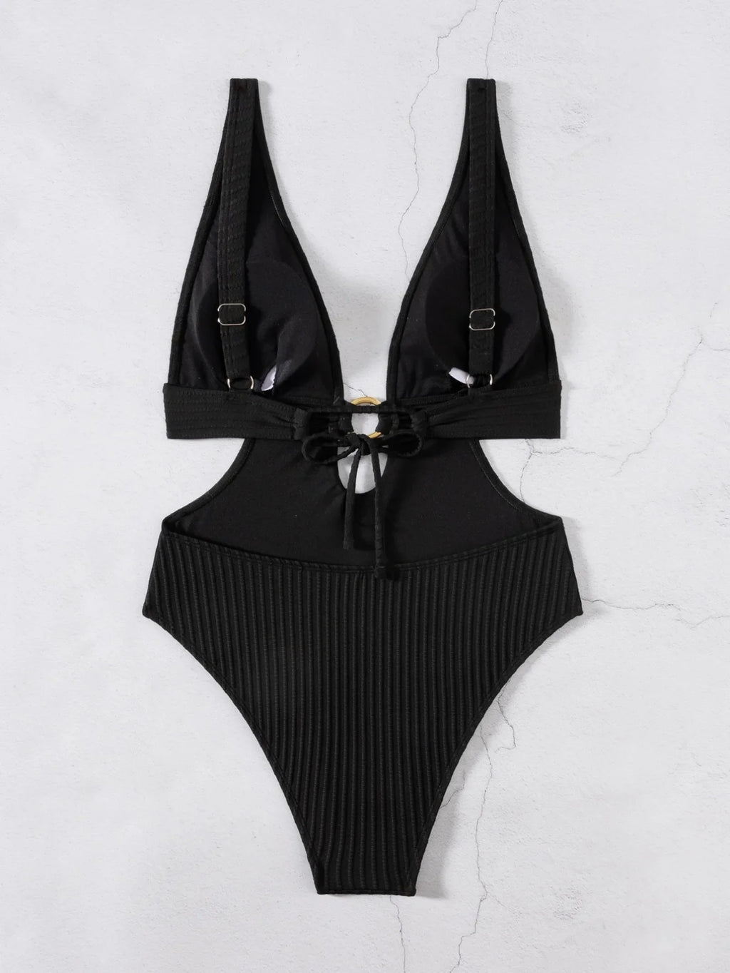 2026 Deep V Neck Cut Out Women Swimwear One Piece Swimsuit Female High Leg Cut Monokini Bather Backless Bathing Swim Beachwear