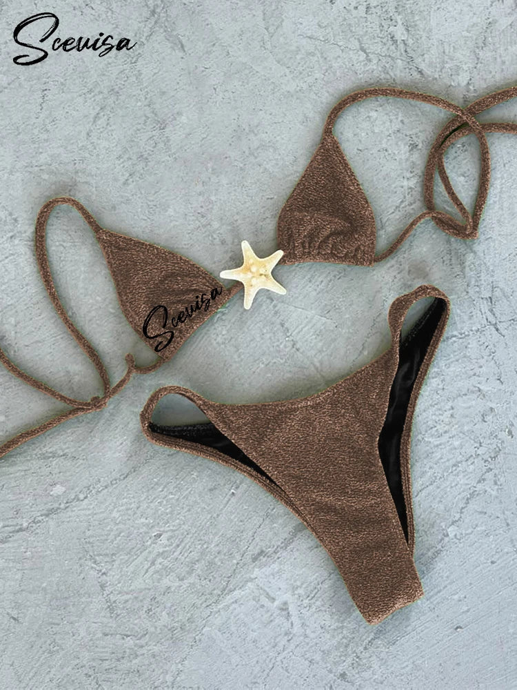 Low Waist Strappy Starfish Bikini Set