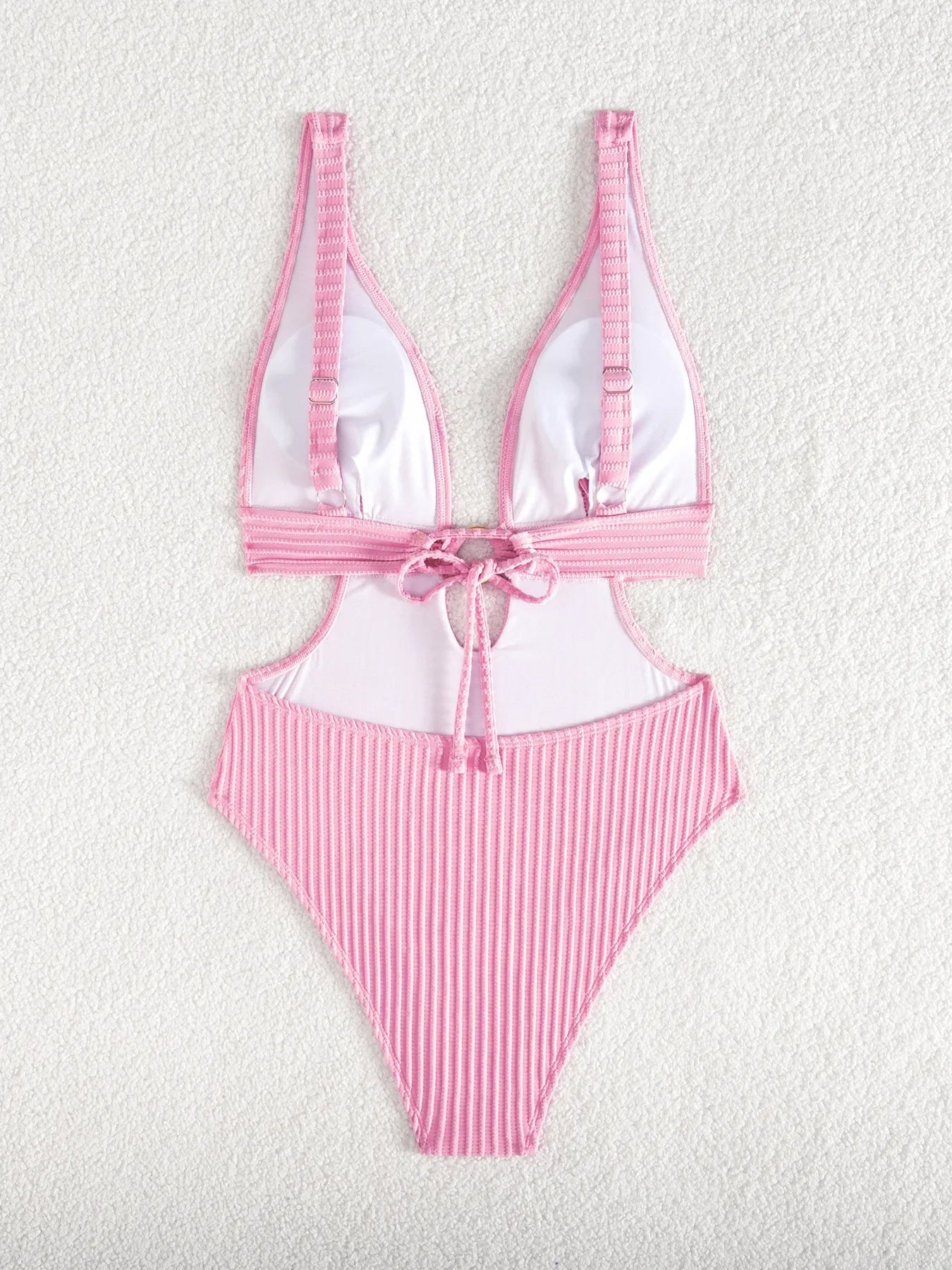 2026 Deep V Neck Cut Out Women Swimwear One Piece Swimsuit Female High Leg Cut Monokini Bather Backless Bathing Swim Beachwear