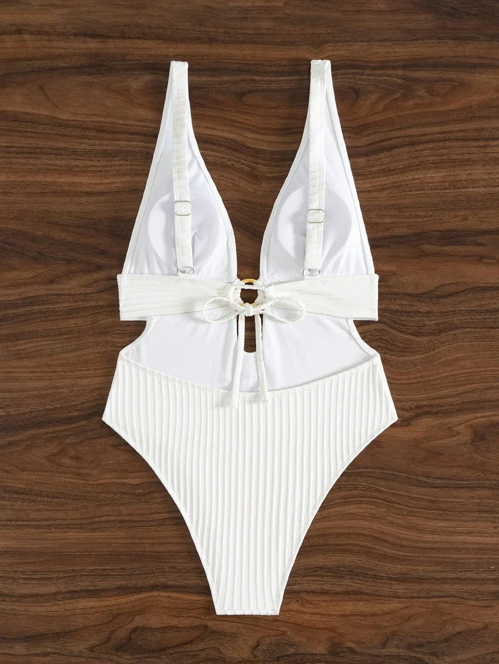 2026 Deep V Neck Cut Out Women Swimwear One Piece Swimsuit Female High Leg Cut Monokini Bather Backless Bathing Swim Beachwear