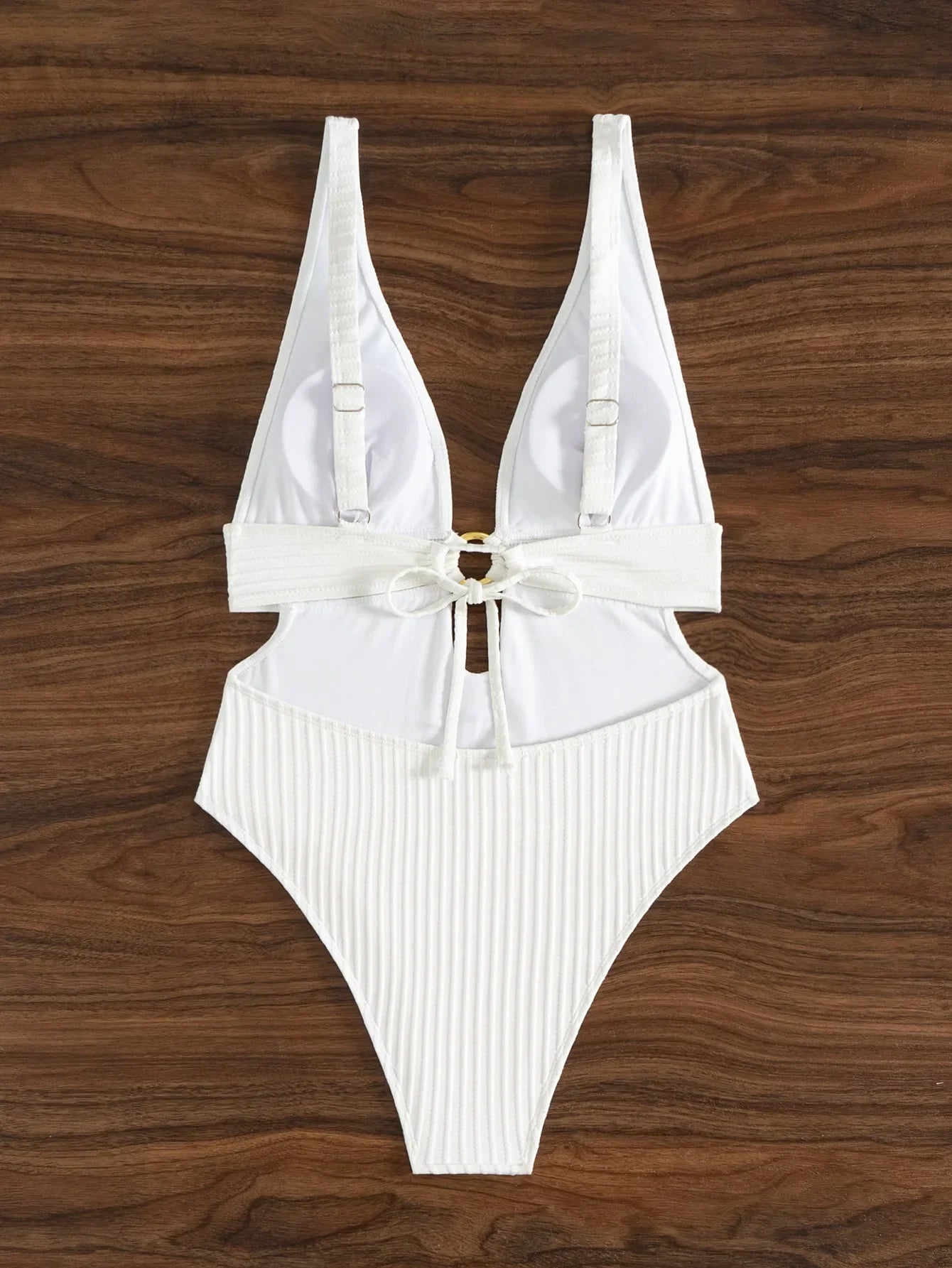2026 Deep V Neck Cut Out Women Swimwear One Piece Swimsuit Female High Leg Cut Monokini Bather Backless Bathing Swim Beachwear