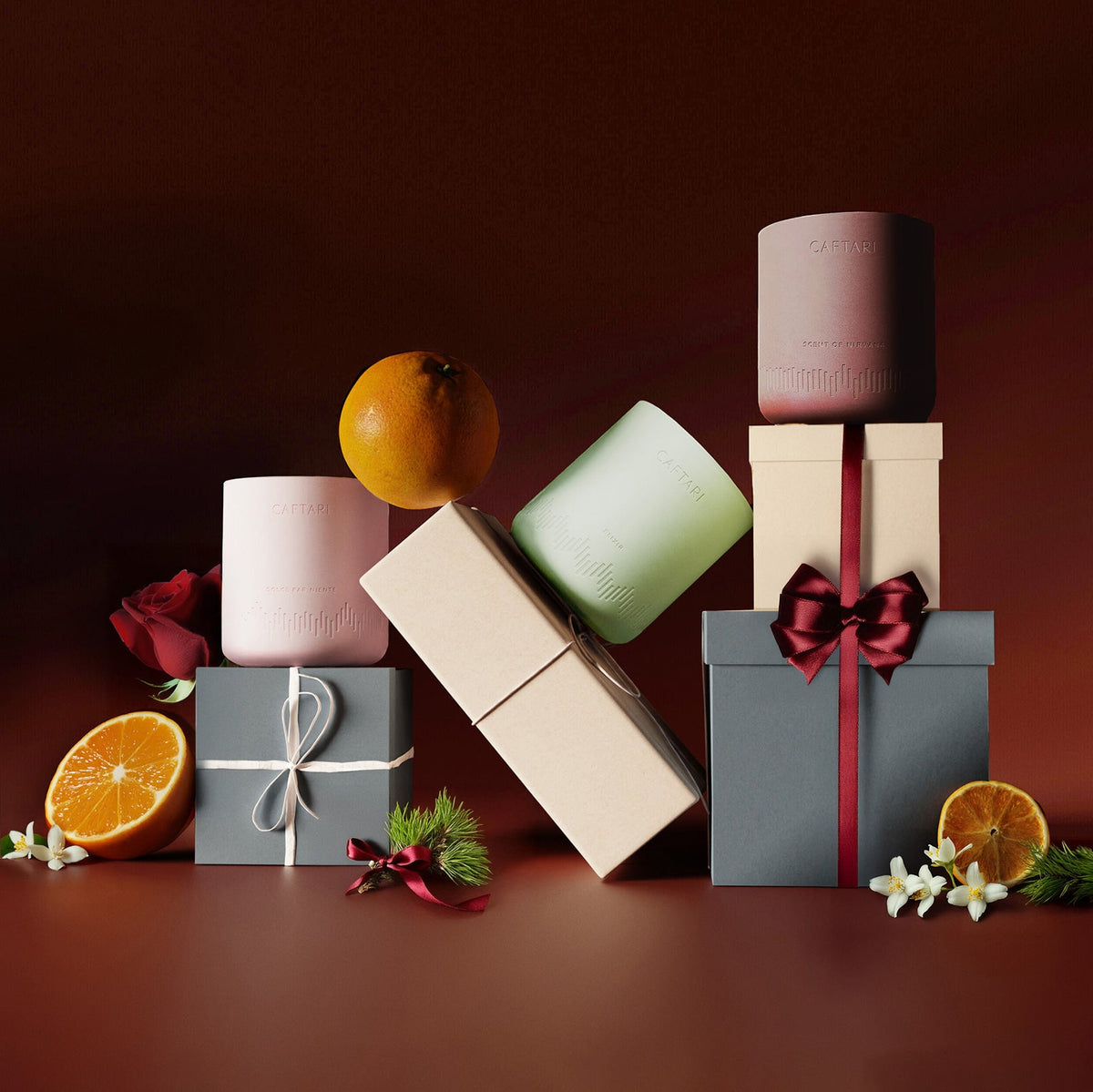 Caftari Signature Gift Set — Luxury Candle Trio