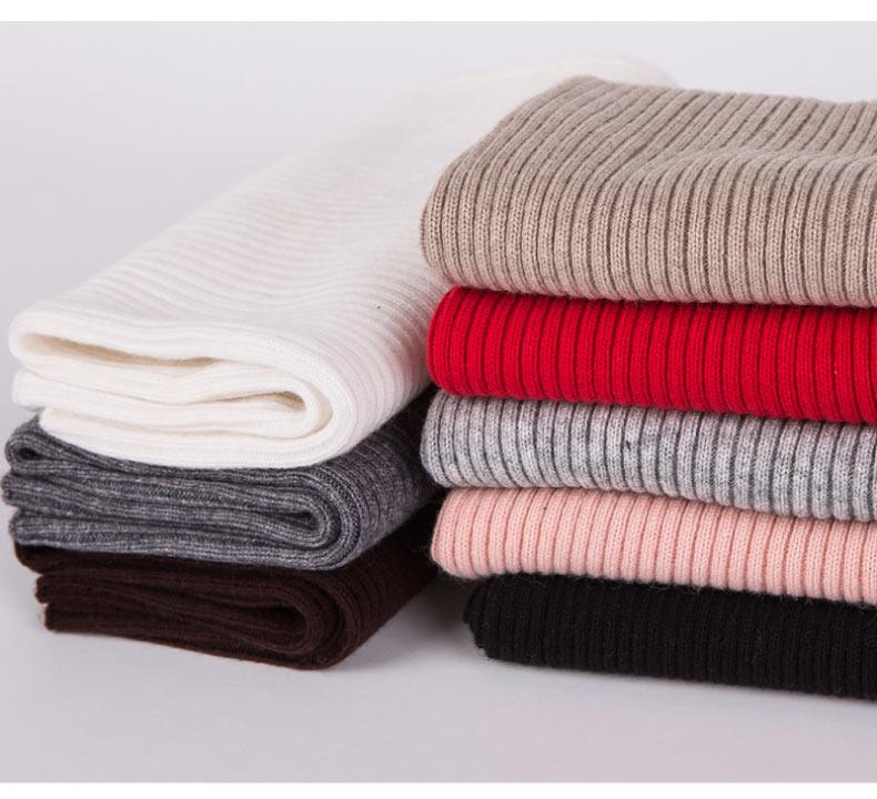 New Winter Autumn Solid Color Soft Cashmere Knit Ring Scarves Neck Warmer Elastic Neck Gaiter Head Wrap Headwear Comfort Collar Female Winter One Loop Scarf For Women