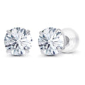 3.00 CTW AGI Certified Lab Grown Diamond Stud Earrings in 14K Gold