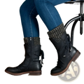 Women Winter Snow Boots Suede Mid Calf Martin Shoes