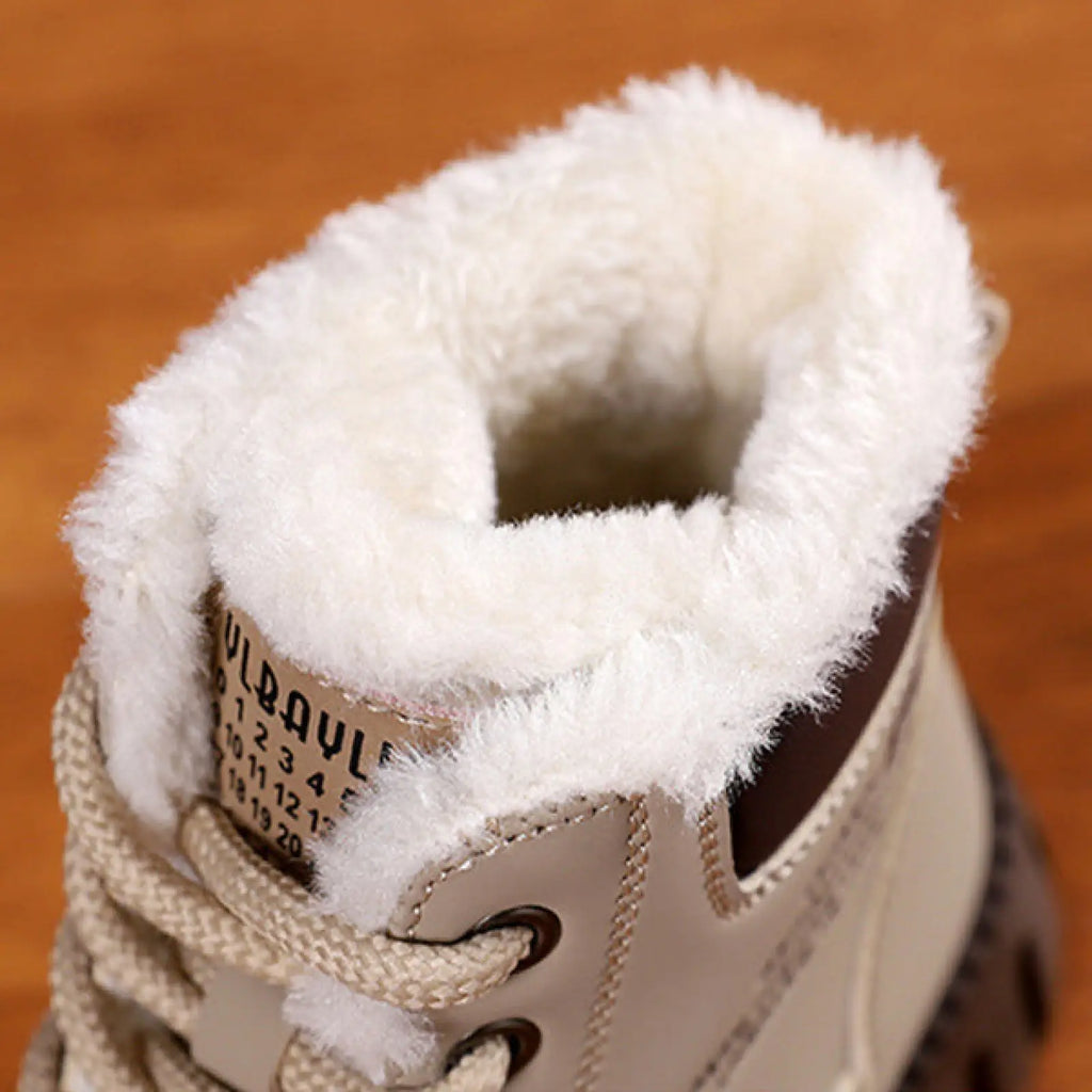 Women's Lace Up Fleece Lined Winter Fashion Snow Boots